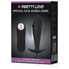 Pretty Love Vibrating Penis Shaped Butt Plug - Model PL-001 - Unisex Anal Pleasure - Black - Adult Naughty Store