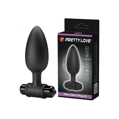 Pretty Love Vibra Butt Plug II - Black: The Ultimate Pleasure for Anal Delights - Adult Naughty Store