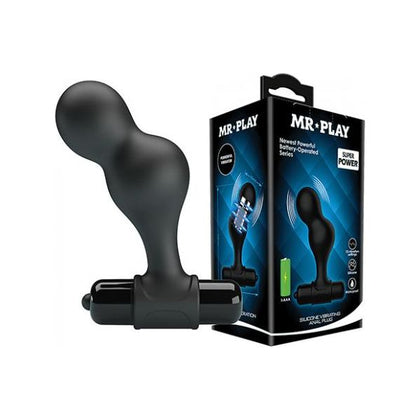 Mr. Play Silicone Anal Vibro Plug - Model MP-10B: Advanced 10 Function Vibrating Butt Plug for Unparalleled Pleasure - Black