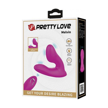 Pretty Love Melvin Dual Stimulator - Model PL-2156 - Women's G-Spot and Clitoral Vibrator - Fuchsia