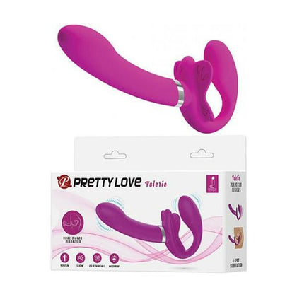 Pretty Love Valerie Strapless Strap On - Fuchsia: The Ultimate Dual Pleasure Vibrating Strapless Strap-On for Couples