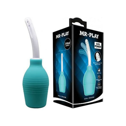 Mr. Play Aqua Extra Large Silicone Anal Douche - Model X3 - Unisex - Intimate Cleansing - Blue