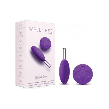 Blush Wellness Imara Vibrating Egg with Remote - Purple: The Ultimate Pleasure Companion for Intimate Bliss