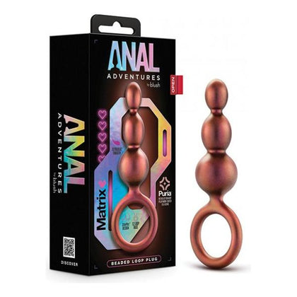 Blush Anal Adventures Matrix Beaded Loop Plug - Copper - Adult Naughty Store