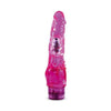 Blush Novelties B Yours Vibe #4 - Realistic 8-Inch Vibrator with Clitoral Stimulation - Purple - Adult Naughty Store