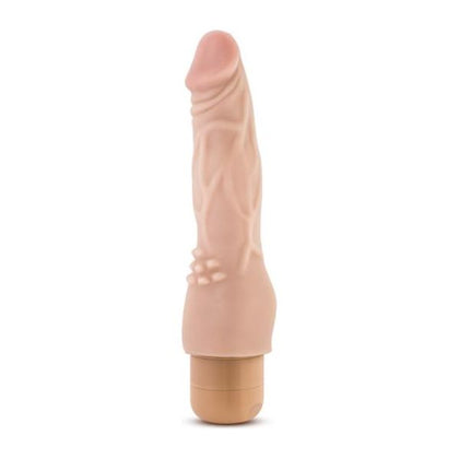Dr Skin Cock Vibe 4 Beige Vibrating Dildo - Powerful Pleasure for All Genders in a Realistic Beige Design