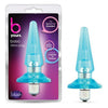 Blush Novelties B Yours Basic Vibro Plug Blue - Beginner's Anal Vibrating Toy - Model BV-001 - Unisex Pleasure - Blue