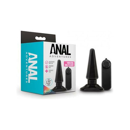 Blush Anal Adventures Basic Vibrating Anal Pleaser - Black - Adult Naughty Store