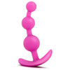 Blush Novelties Luxe Be Me 3 Fuchsia Silicone Anal Beads - Model B3F - For Ultimate Anal Pleasure - Women's Intimate Pleasure - Pink
