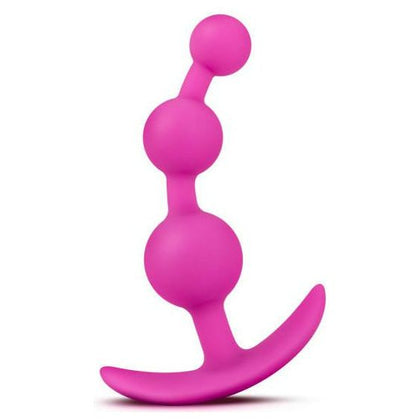 Blush Novelties Luxe Be Me 3 Fuchsia Silicone Anal Beads - Model B3F - For Ultimate Anal Pleasure - Women's Intimate Pleasure - Pink