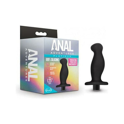 Blush Anal Adventures Platinum Silicone Vibrating Prostate Massager 02 - Black