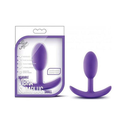 Luxe Wearable Vibra Slim Plug Small - Purple: The Ultimate Unisex Anal Pleasure Experience