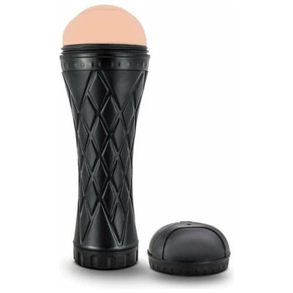 M for Men Torch Luscious Lips Beige Stroker - The Ultimate Ribbed Deep Throat Pleasure for Men