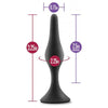 Luxe Beginner Plug Small Black - Premium Silicone Anal Pleasure Toy for Him and Her - Adult Naughty Store