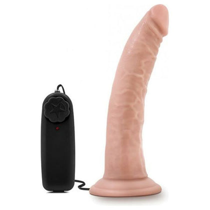 Introducing the SensaPleasure™ Dr. Dave 7 Inches Vibrating Cock - Model D7VC-001 - For Him and Her - Realistic Suction Cup Dildo - Beige - Adult Naughty Store