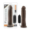 Dr. Skin Throb 9.5 Inches Vibrating Cock Suction Cup - Brown, Ultimate Pleasure for Him and Her - Adult Naughty Store