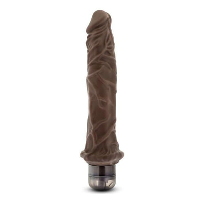 Blush Novelties Mr. Skin Vibe 8 Vibrating Dildo - Model 8VB-CHC - For Intense Pleasure in Chocolate Brown - Suitable for All Genders - Adult Naughty Store