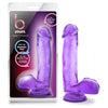 Sweet 'N Hard 1 Dong Suction Cup Purple - Beginner-Friendly Realistic Dildo for Pleasurable Intimate Moments - Adult Naughty Store