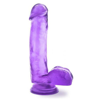 Sweet 'N Hard 1 Dong Suction Cup Purple - Beginner-Friendly Realistic Dildo for Pleasurable Intimate Moments