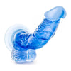Blush B Yours Sweet N Hard 7 Blue Realistic Dildo - The Ultimate Pleasure Companion for Intimate Moments
