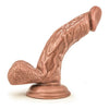 Papito Latin Brown Dildo - The Ultimate Curved Pleasure Delight for G-Spot and P-Spot Stimulation - Model PPD-001 - Unisex - Richly Textured - 6.5 Inches