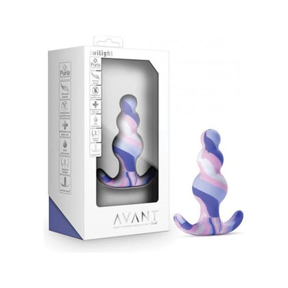 Avant Twilight Silicone Plug - Model T-200 - Blue - Unisex Anal Pleasure Toy - Adult Naughty Store