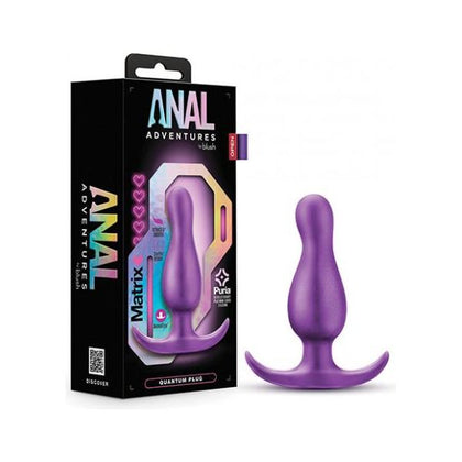 Introducing the Sensational Blush Anal Adventures Matrix Quantum Plug - Model QP-101 - For Ultimate Anal Pleasure - Purple Passion - Adult Naughty Store