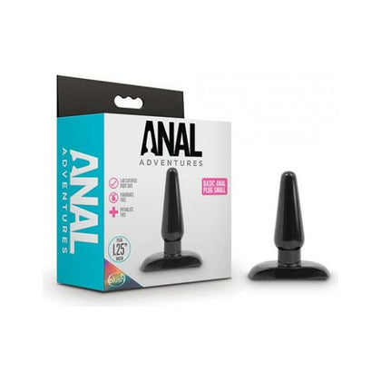 Blush Anal Adventures Basic Anal Plug - Small Black: A Sensational Delight for Intimate Exploration and Pleasure - Adult Naughty Store