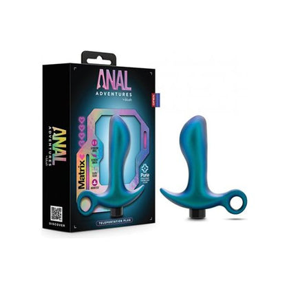 Blush Anal Adventures Matrix Teleportation Plug - Lunar Blue - Adult Naughty Store