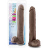 Au Naturel Daddy 14 inches Realistic Dual Density Dildo with Suction Cup - Brown