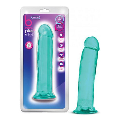 B Yours Plus Soft Teal Thrill N Drill Dildo - Model 9.5