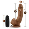 Blush Novelties Loverboy Boxer X9M 9-Inch Vibrating Realistic Cock - Male G-Spot Pleasure - Mocha Brown - Adult Naughty Store