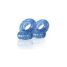 Blush Stay Hard Vibrating Cock Rings 2 Pack - Blue, Pleasure Rings for Enhanced Intimacy and Sensations