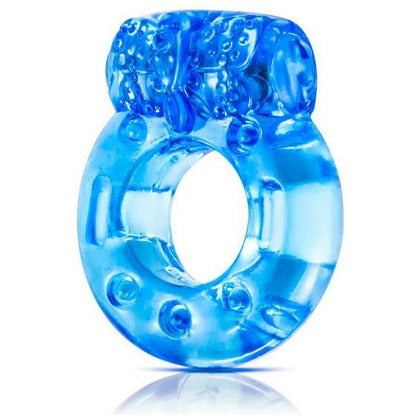 Blush Novelties Stay Hard Reusable Vibrating C-ring - Blue: Enhance Your Pleasure with Long-lasting Power