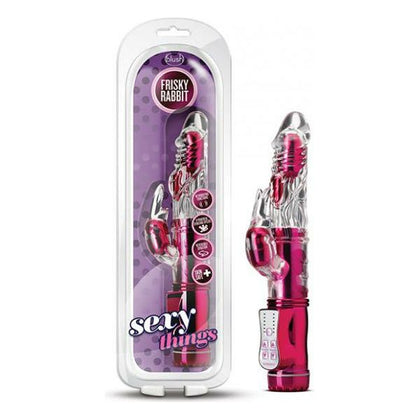 Introducing the Sensual Pleasures Frisky Rabbit - Model SR-500, the Ultimate Pink Pleasure Toy for Women's Clitoral Stimulation