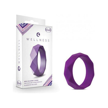 Blush Wellness Geo C Ring - Purple: The Ultimate Silicone Pleasure Enhancer for Men