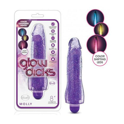 Blush Glow Dicks Glitter Vibrator Molly - Purple

Introducing the Blush Glow Dicks Glitter Vibrator Molly - Purple: A Mesmerizing Pleasure Companion for All Genders and Sensual Delights