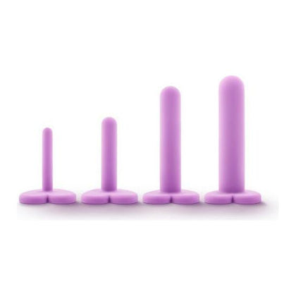 Wellness Silicone Dilator Set - Purple 4 Piece Vaginal Dilators for Women - Model WD-4P - Enhance Comfort and Pleasure in Intimate Moments