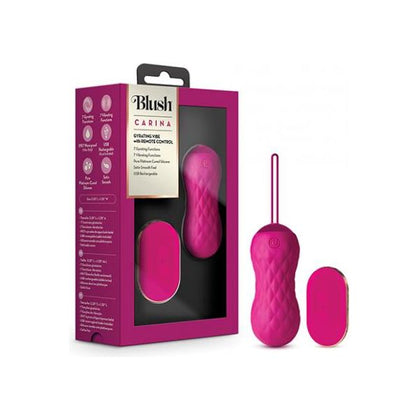 Blush Carina Remote Controlled Bullet - Velvet - Premium Silicone Vibrating Pleasure for Her - Adult Naughty Store