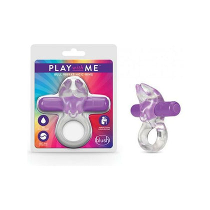 Introducing the Blush Play With Me Bull Vibrating C Ring - Purple: The Ultimate Pleasure Enhancer for Him and Her