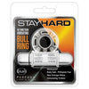 Blush Stay Hard 10 Function Vibrating Mega Bull Ring - Model X1 - Male - Clitoral Stimulation - Clear - Adult Naughty Store