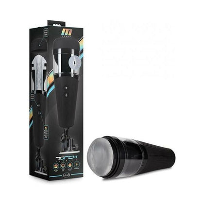 Introducing the Blush M For Men Torch Joyride Clear Thrusting Male Masturbator - Ultimate Pleasure for Him