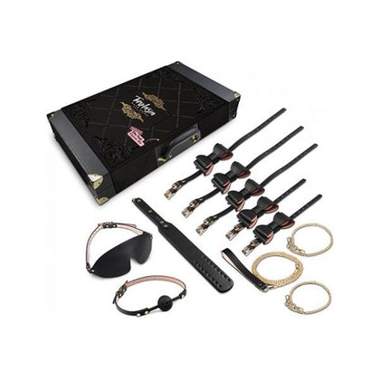 Temptasia Blush Safe Word Bondage Kit - Model TSBK-01 - Unisex - Full BDSM Experience - Black - Adult Naughty Store