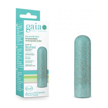 Gaia Eco Rechargeable Bullet Vibrator - Model GXR-2000 - Unisex - Aqua