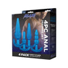 Blue Line C & B 4 Pc Anal Training Set - Jelly Blue