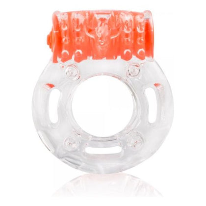 Quickie Plus Screaming O Vibrating Ring - The Ultimate Pleasure Enhancer for Couples - Orange