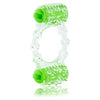 Introducing the Color Pop Quickie Two O Green Vibrating Ring: The Ultimate Pleasure Enhancer for Couples