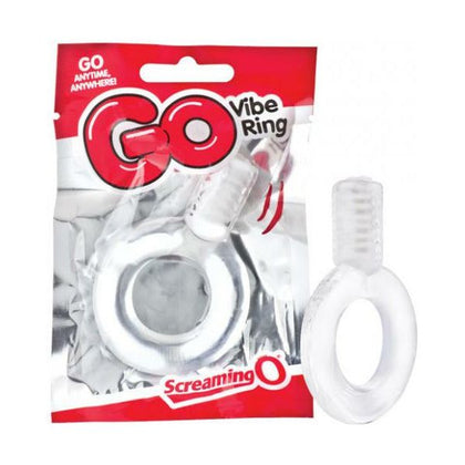 Screaming O GO Vibe Ring Clear - Powerful Quickie Cock Ring for Long-Lasting Erections and Clitoral Stimulation