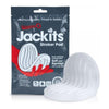 Screaming O Jackits Stroker Pad Clear - Soft and Squidgy Masturbation Pad for Men - Textured Pleasure, Non-Slip Grip - Waterproof and Reusable - SEBS Material - Model: JS-100 - Clear - Adult Naughty Store