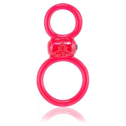 Screaming O Ofinity Plus Vibrating Double Erection Ring - Model X1 - Male - Intense Pleasure - Red